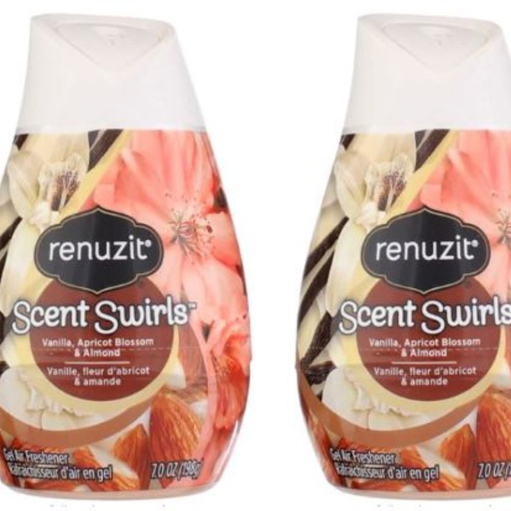 Renuzit Scent Swirls Air Freshener Vanilla Apricot Blossom & Almond 7 oz 2 Pack